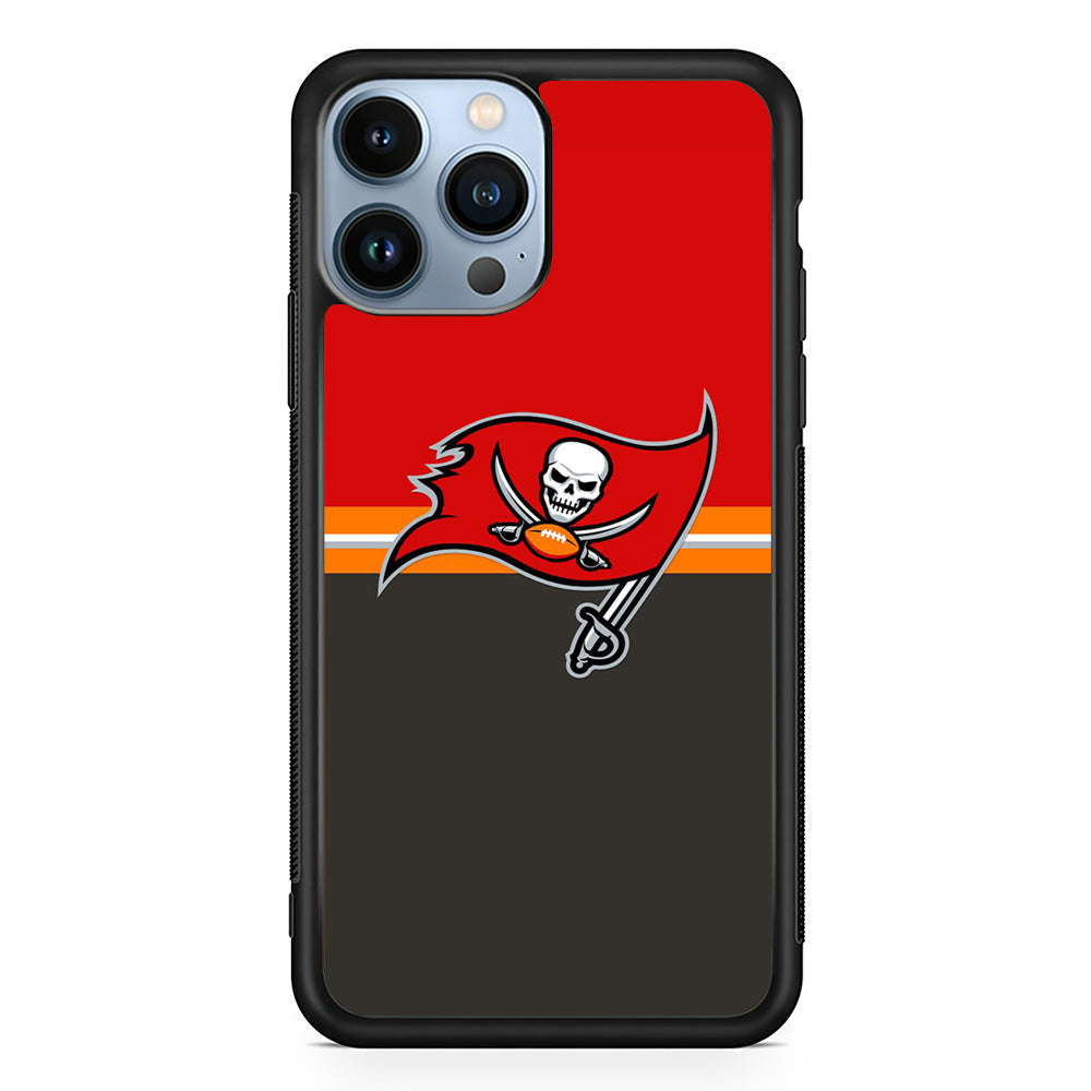 NFl Tampa Bay Buccaneers Red Grey iPhone 14 Pro Case