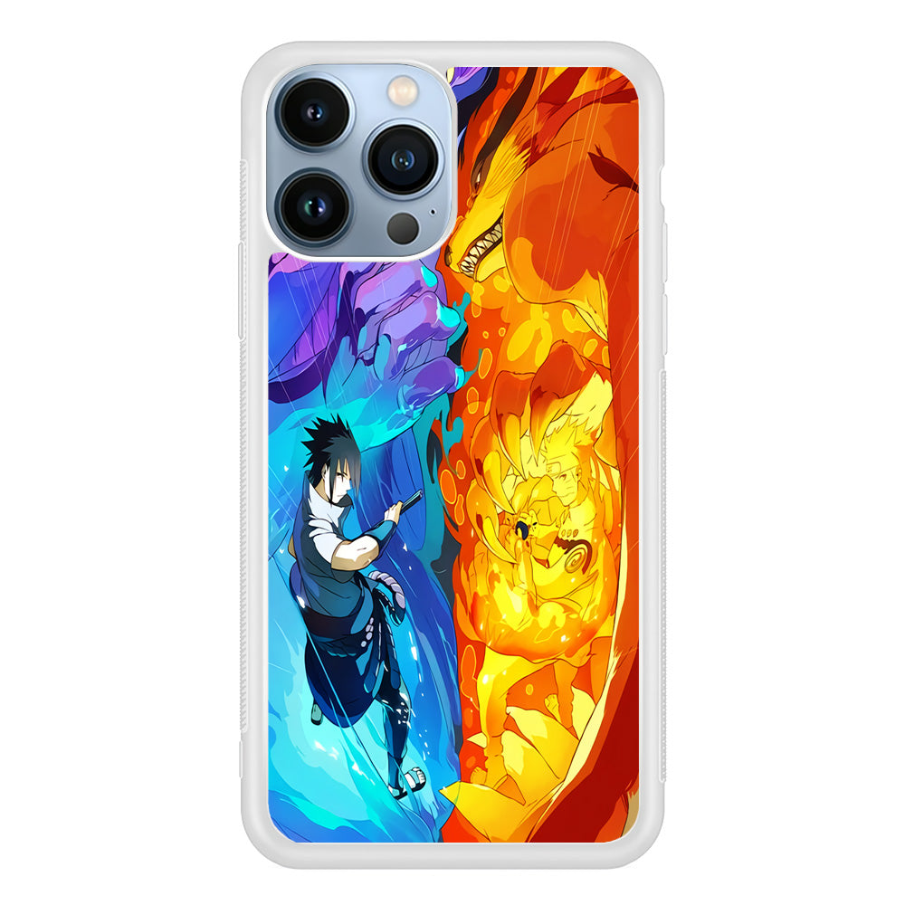 Naruto VS Sasuke Great fight iPhone 15 Pro Max Case