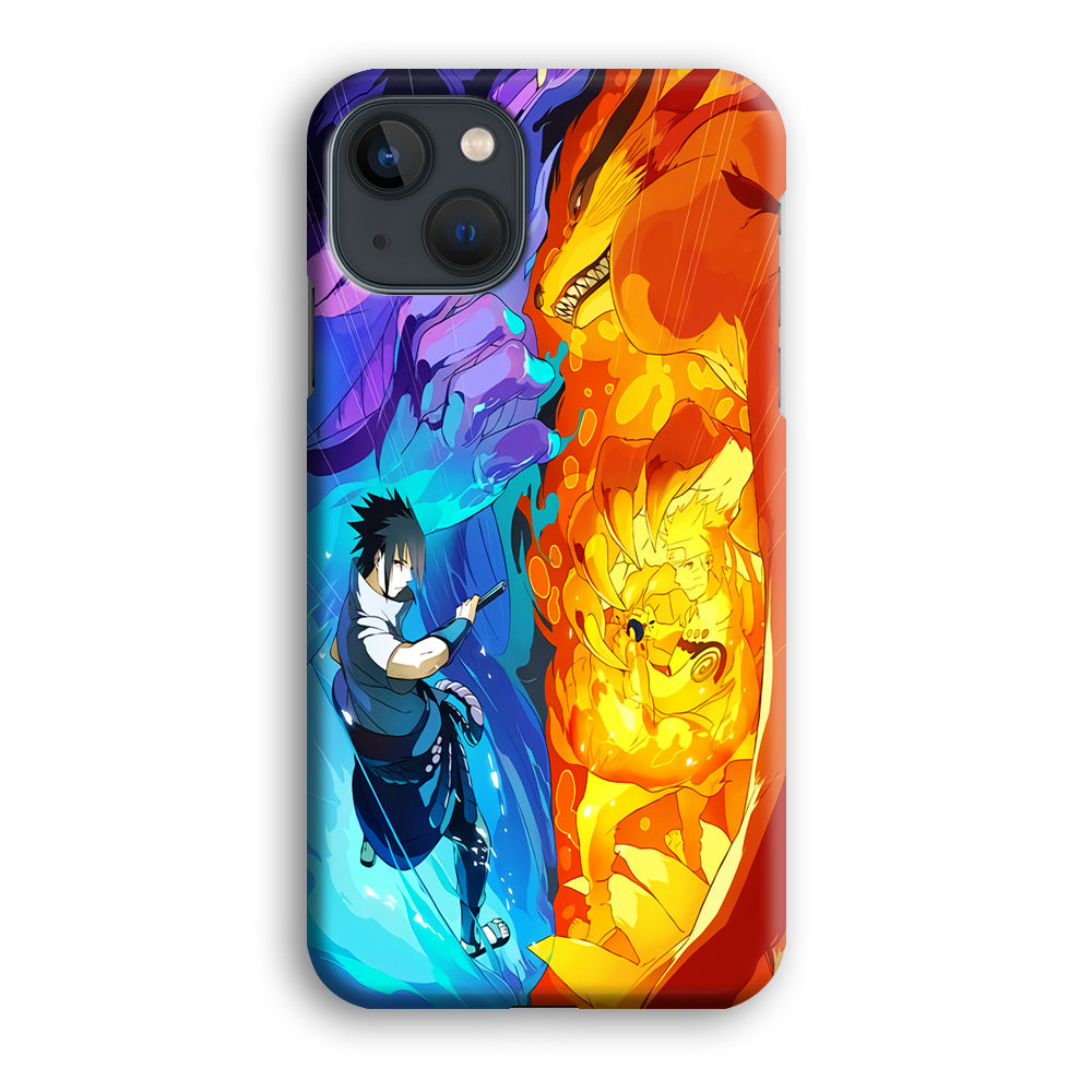 Naruto VS Sasuke Great fight iPhone 14 Case
