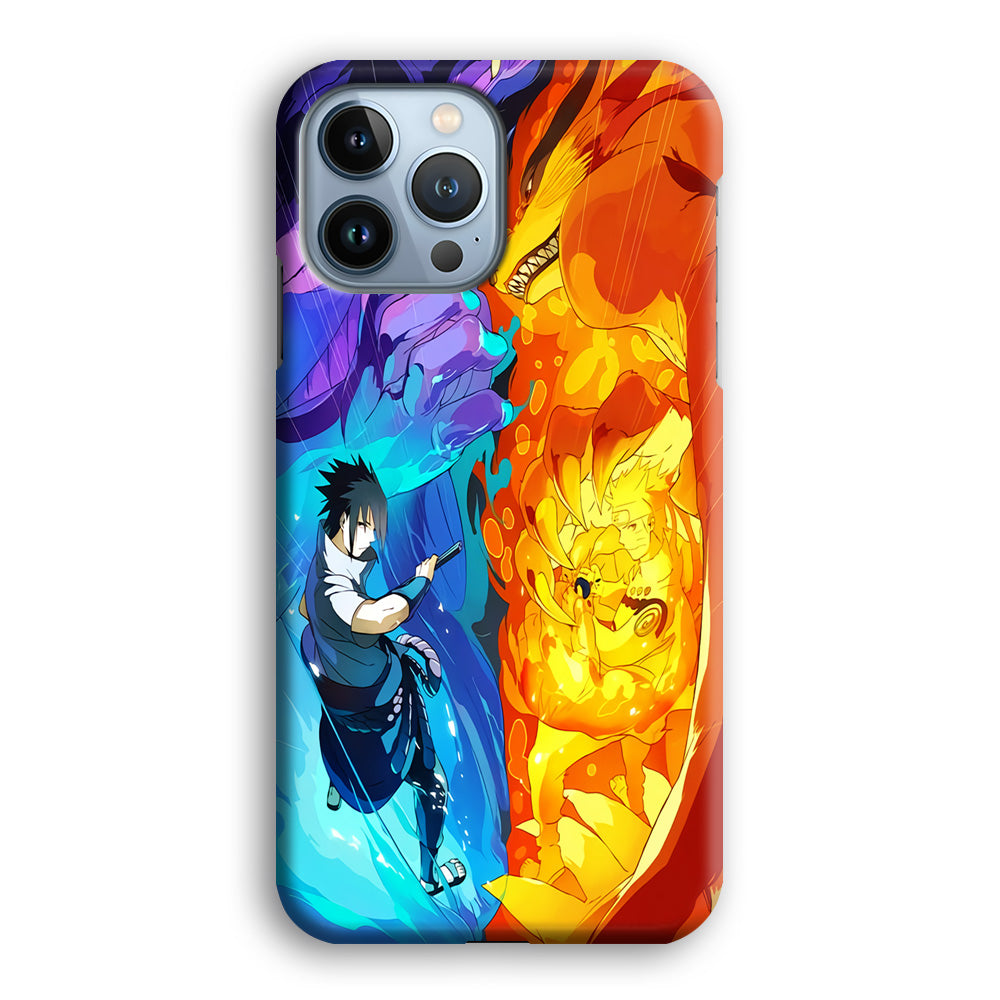 Naruto VS Sasuke Great fight iPhone 15 Pro Max Case