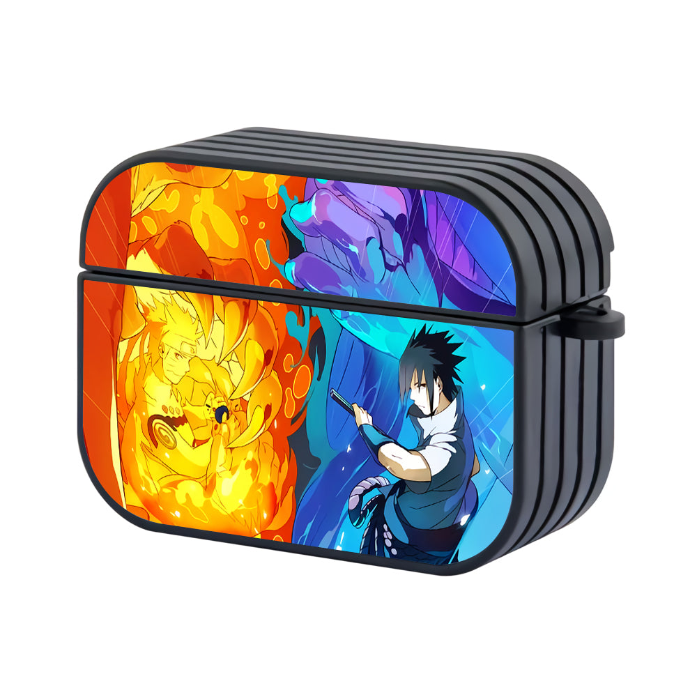 Naruto vs Sasuke Battle Hard Plastic Case Cover For Apple Airpods Pro 3 - Ezzystore