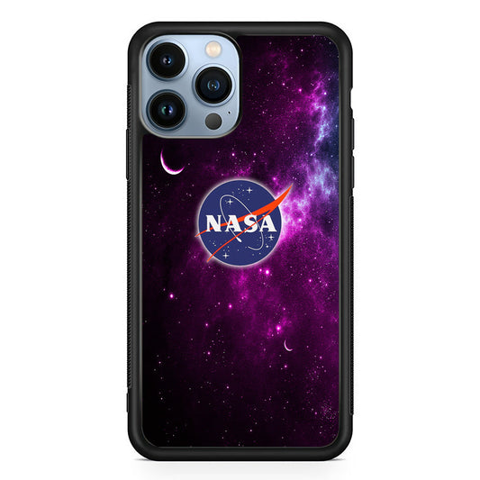 Nasa Purple Space Logo iPhone 14 Pro Case