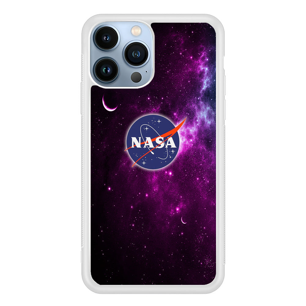 Nasa Purple Space Logo iPhone 14 Pro Max Case