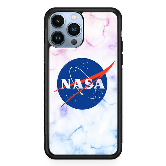 Nasa Logo Marble iPhone 14 Pro Max Case
