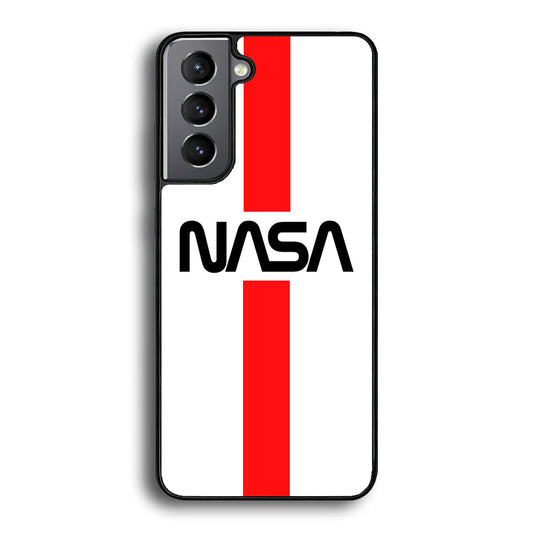 Nasa White Stripe Red Samsung Galaxy S24 Plus Case - Ezzystore