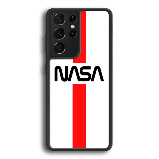 Nasa White Stripe Red Samsung Galaxy S24 Ultra Case - Ezzystore