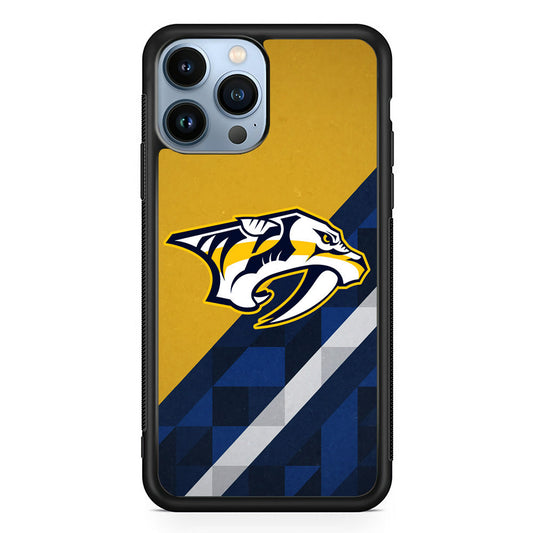 Nashville Predators Abstract Pattern iPhone 15 Pro Max Case