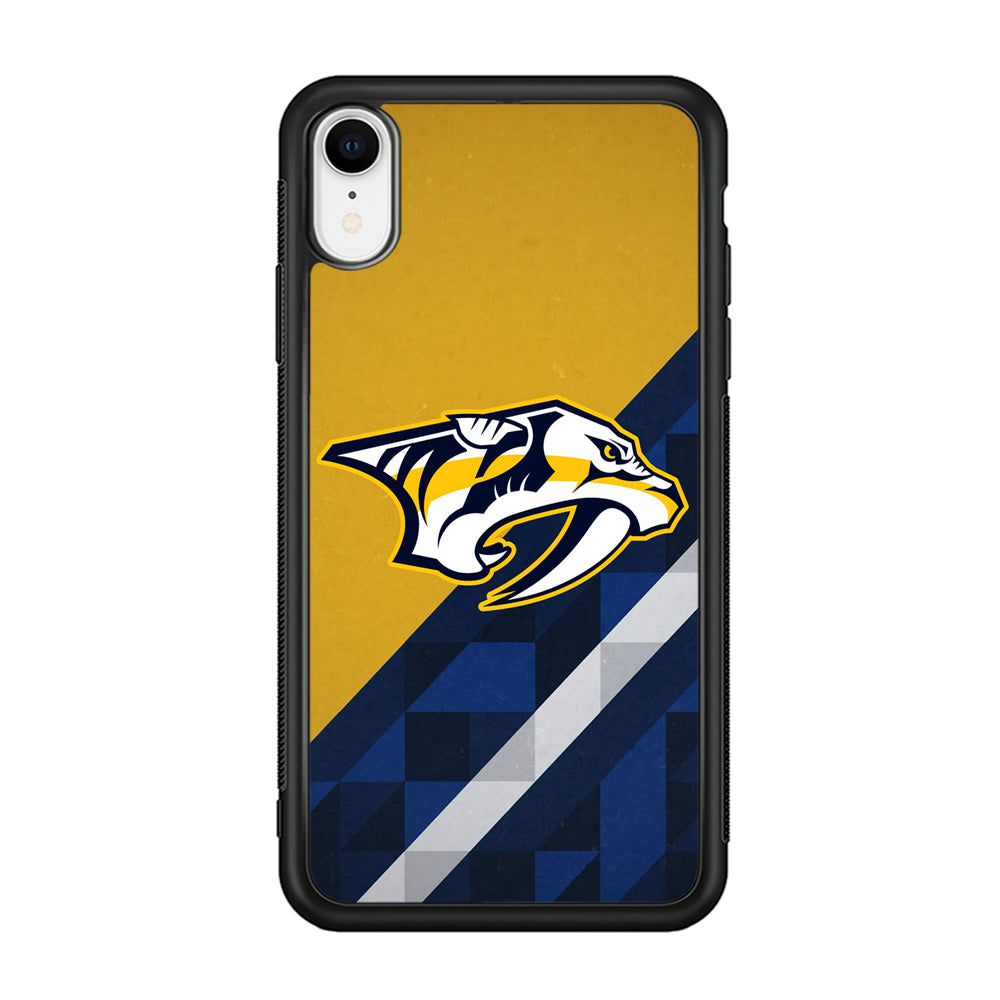 Nashville Predators Abstract Pattern iPhone XR Case