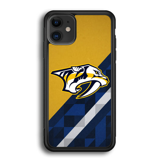 Nashville Predators Abstract Pattern iPhone 12 Case