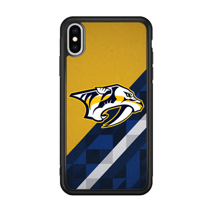 Nashville Predators Abstract Pattern iPhone Xs Max Case