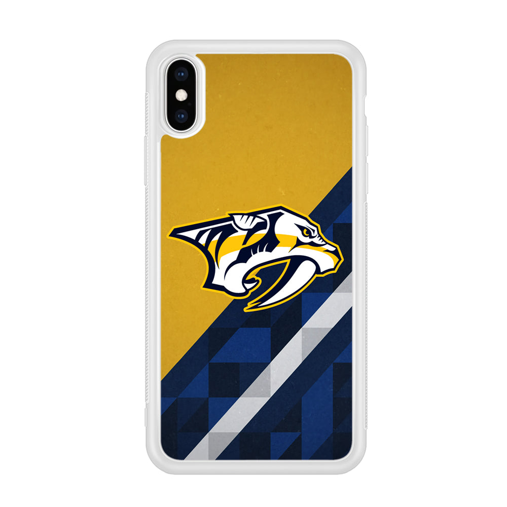 Nashville Predators Abstract Pattern iPhone Xs Max Case