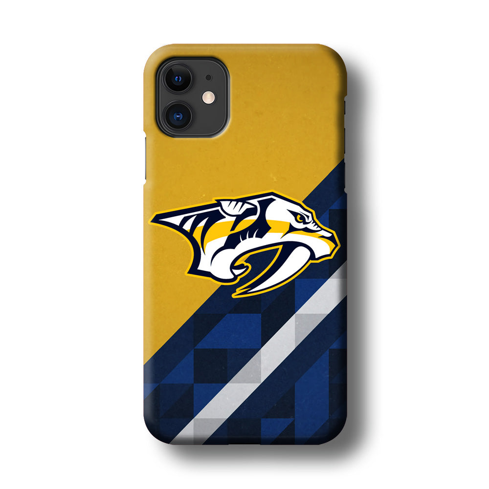 Nashville Predators Abstract Pattern iPhone 11 Case