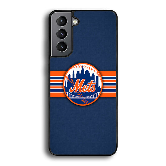 New Mets Stripe And Logo Samsung Galaxy S23 Case - Ezzystore