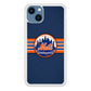 New Mets Stripe And Logo iPhone 14 Plus Case
