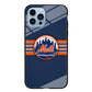 New Mets Stripe And Logo iPhone 15 Pro Case
