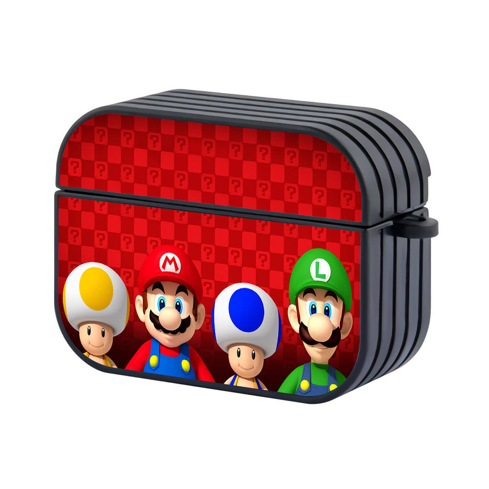 New Super Mario Bros Hard Plastic Case Cover For Apple Airpods Pro - Ezzystore