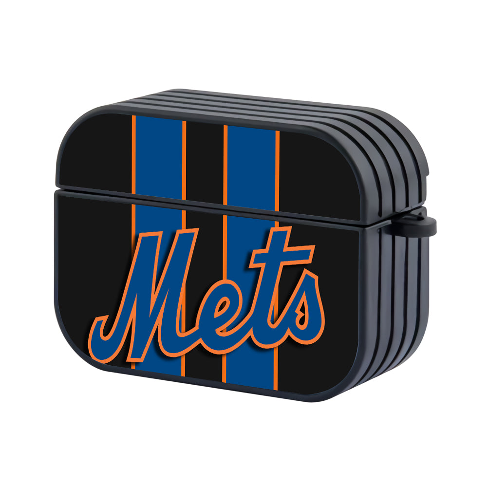 New York Mets MLB Hard Plastic Case Cover For Apple Airpods Pro - Ezzystore