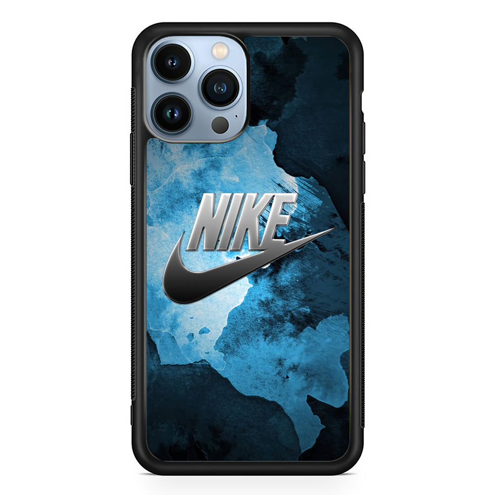 Nike Blue Marble Symbol iPhone 14 Pro Max Case