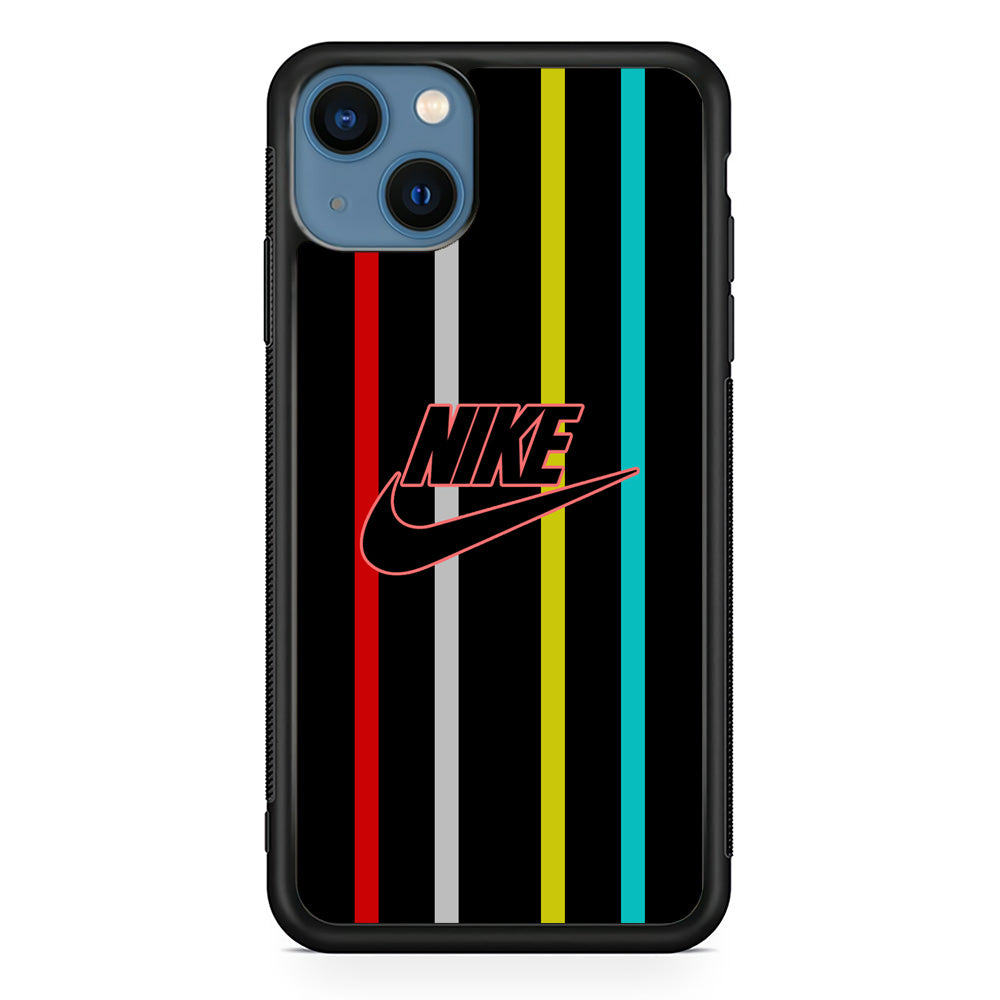 Nike Stripe Four Colour iPhone 15 Plus Case