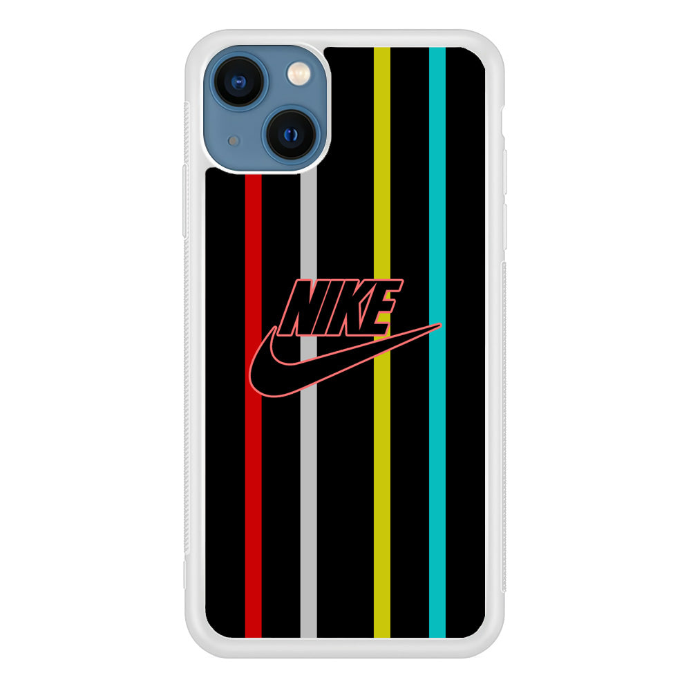 Nike Stripe Four Colour iPhone 15 Plus Case