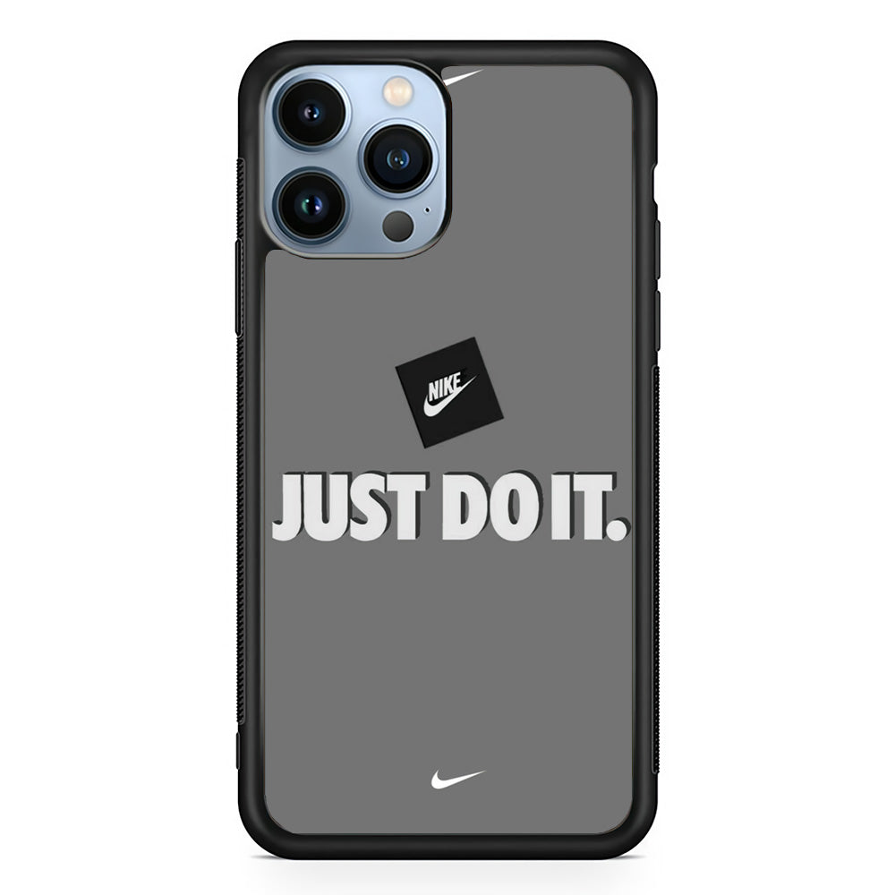 Nike Word Grey iPhone 14 Pro Max Case