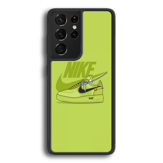 Nike Air Lime Green Samsung Galaxy S23 Ultra Case - Ezzystore