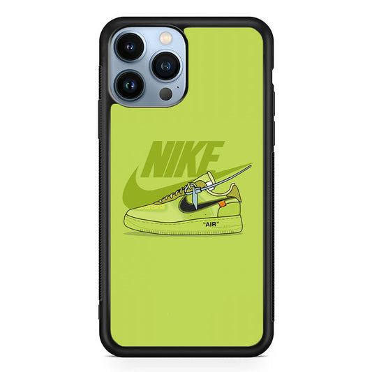 Nike Air Lime Green iPhone 14 Pro Case