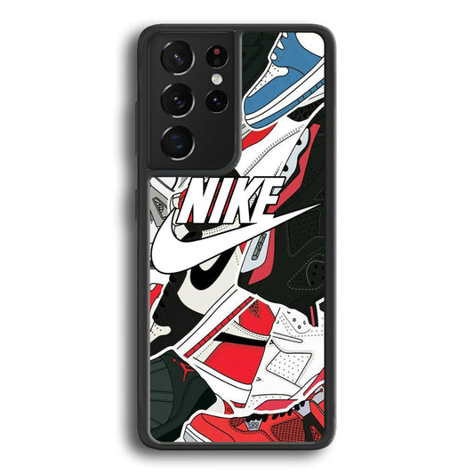 Nike Logo Shoes Samsung Galaxy S23 Ultra Case - Ezzystore