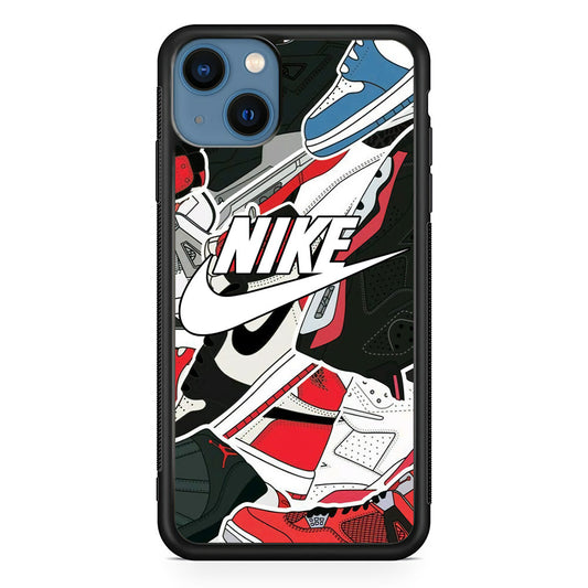 Nike Logo Shoes iPhone 14 Plus Case