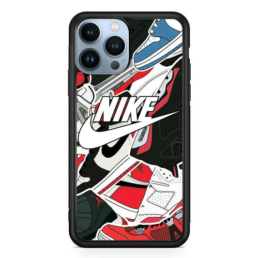 Nike Logo Shoes iPhone 14 Pro Case