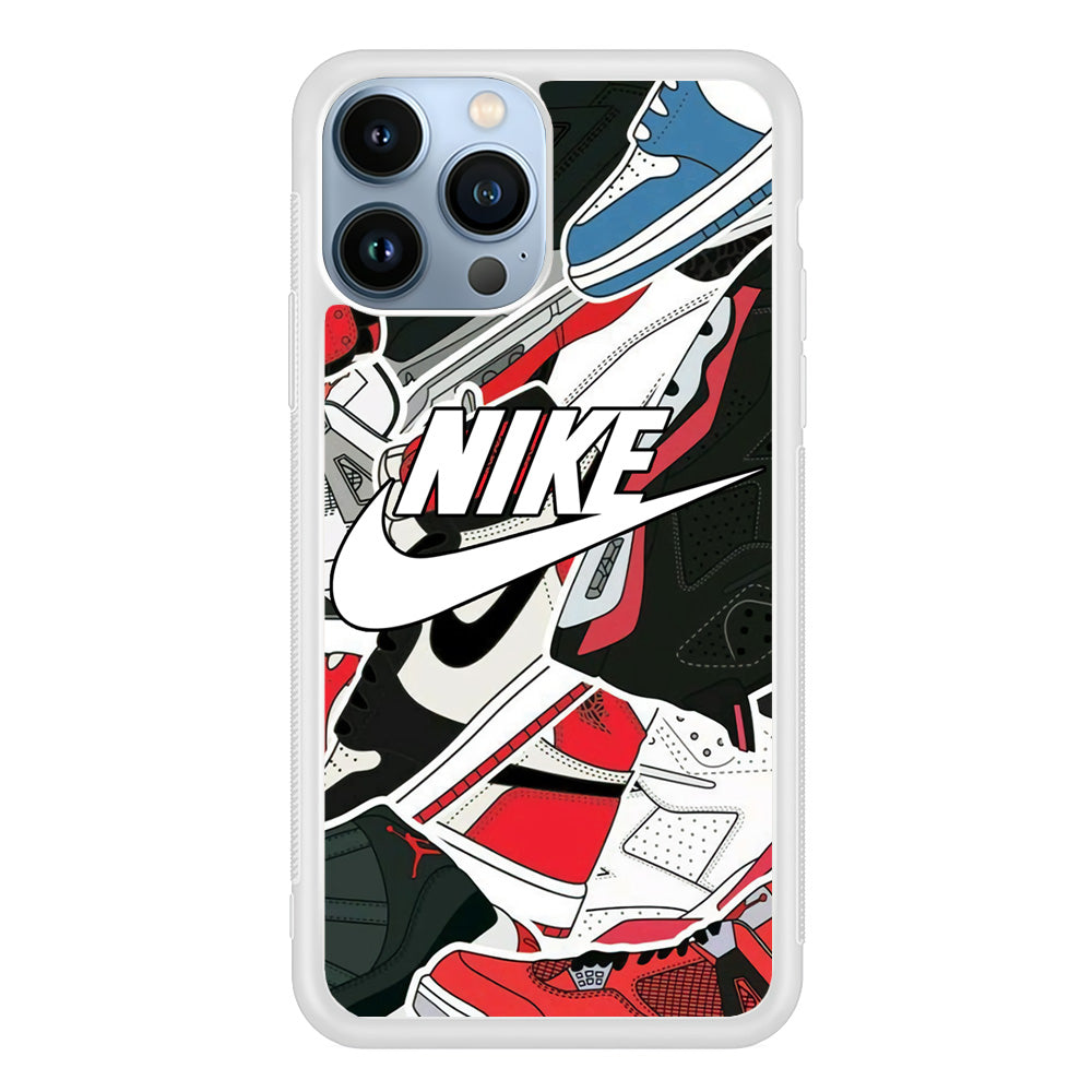 Nike Logo Shoes iPhone 15 Pro Case