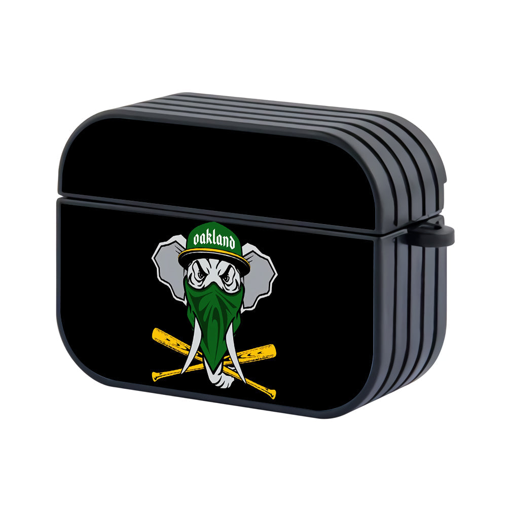 Oakland Athletics Mascot of Team Hard Plastic Case Cover For Apple Airpods Pro 3 - Ezzystore
