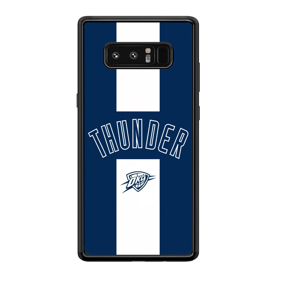 Oklahoma City Thunder Stripe White Samsung Galaxy Note 8 Case