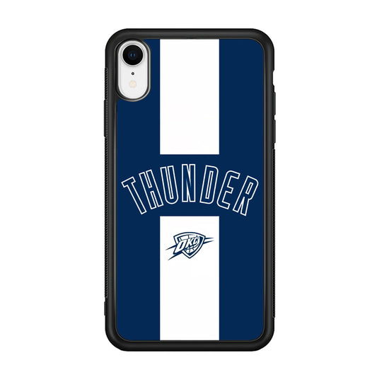 Oklahoma City Thunder Stripe White iPhone XR Case