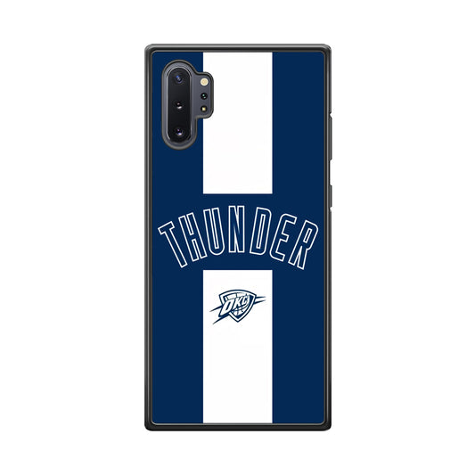 Oklahoma City Thunder Stripe White Samsung Galaxy Note 10 Plus Case