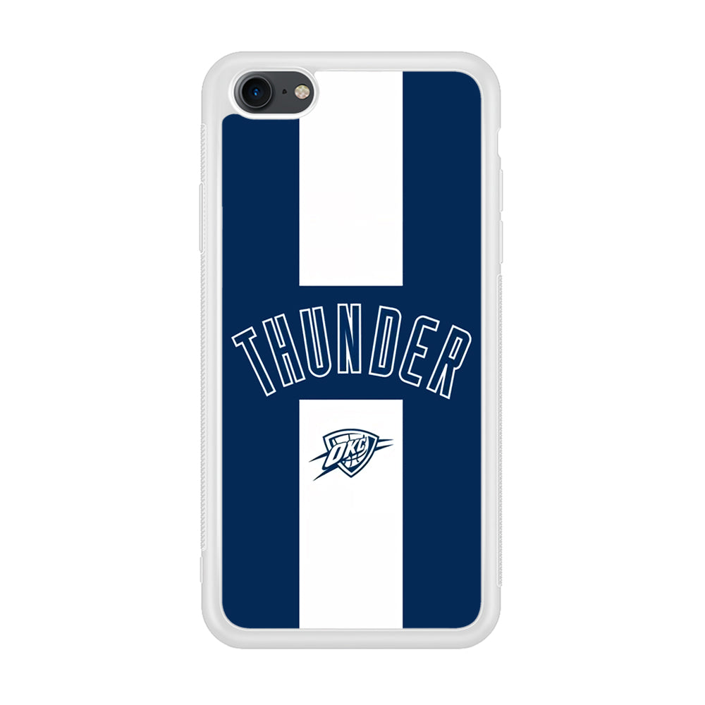 Oklahoma City Thunder Stripe White iPhone 8 Case