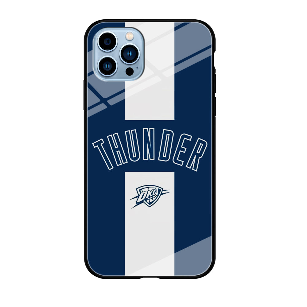 Oklahoma City Thunder Stripe White iPhone 12 Pro Max Case