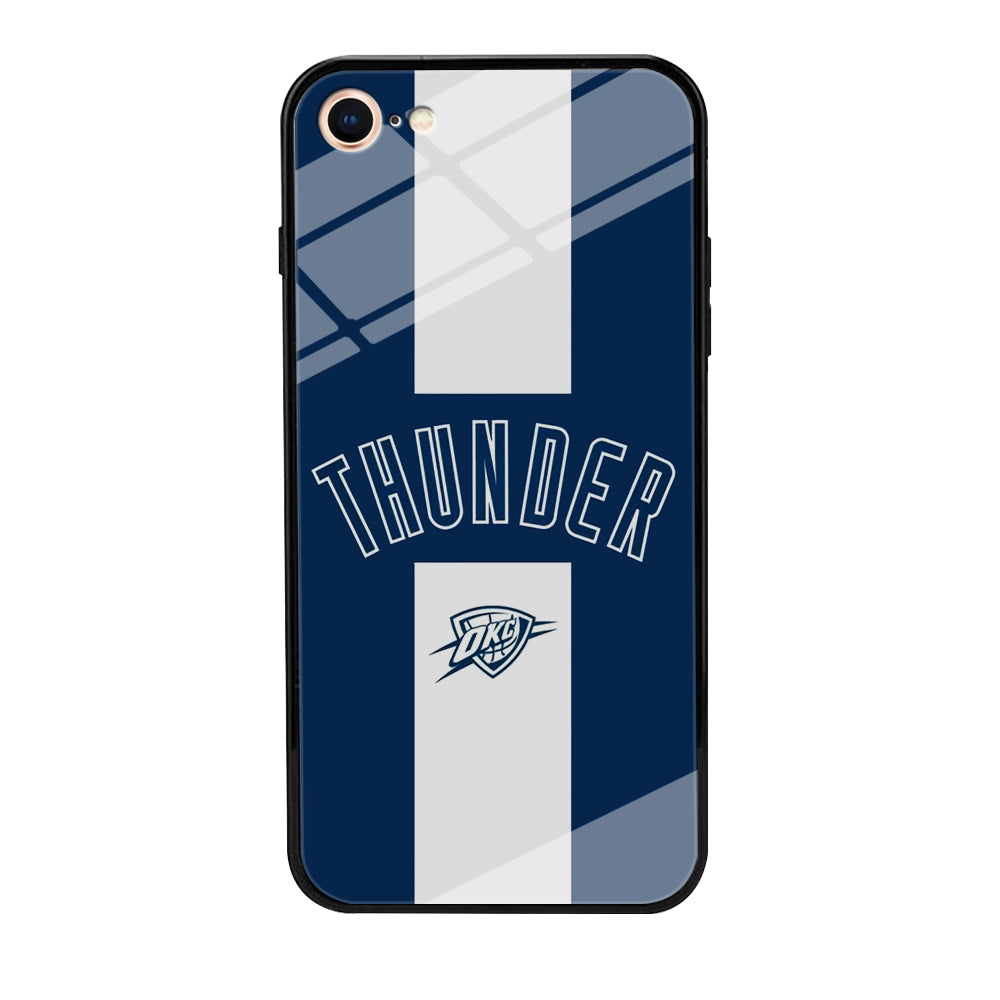 Oklahoma City Thunder Stripe White iPhone 8 Case
