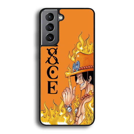 One Piece Ace Orange Tatto Samsung Galaxy S24 Plus Case - Ezzystore