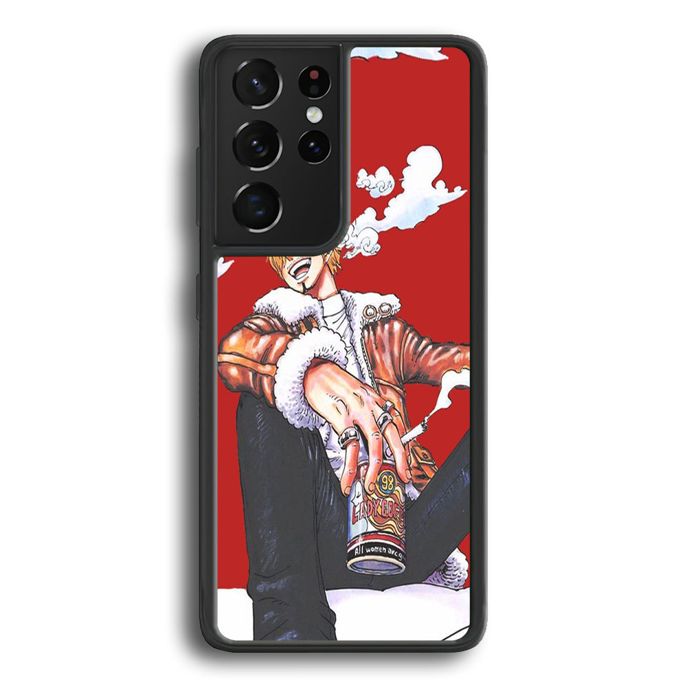 One Piece Sanji Smoker  Samsung Galaxy S24 Ultra Case - Ezzystore