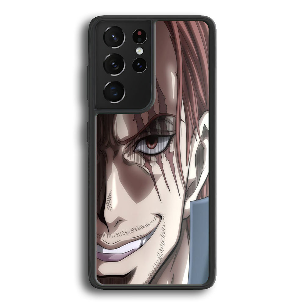 One Piece Shanks Close Up Face Samsung Galaxy S22 Ultra Case - Ezzystore