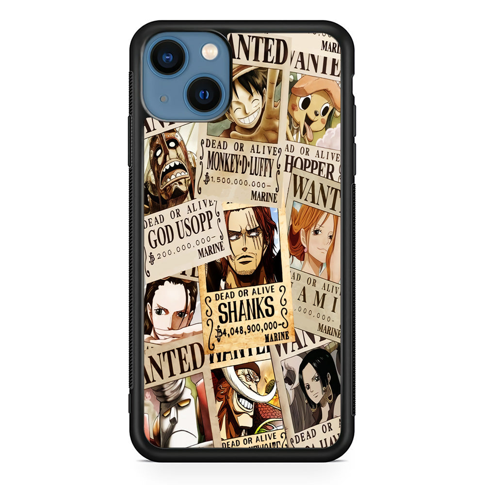 One Piece Wanted Poster iPhone 14 Case