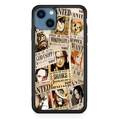One Piece Wanted Poster iPhone 14 Case