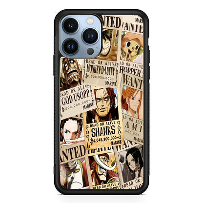 One Piece Wanted Poster iPhone 14 Pro Max Case