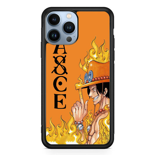 One Piece Ace Orange Tatto iPhone 14 Pro Case