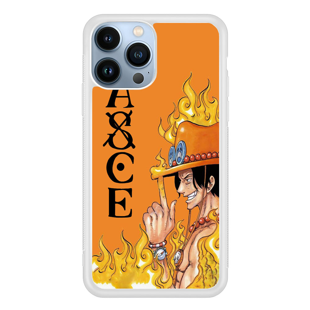 One Piece Ace Orange Tatto iPhone 14 Pro Max Case