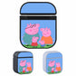 Peppa Pig Family Cartoon Hard Plastic Case Cover For Apple Airpods