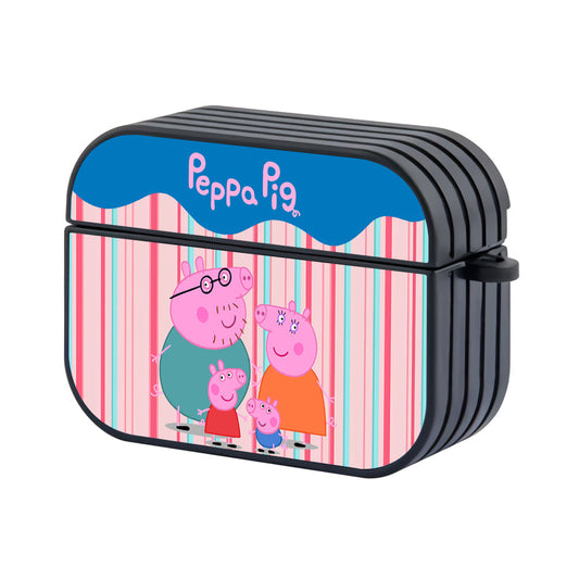 Peppa Pig Warmness of Family Hard Plastic Case Cover For Apple Airpods Pro 3 - Ezzystore