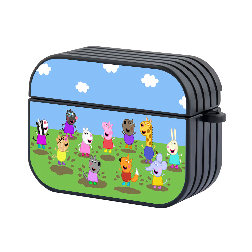 Peppa Pig's friends Hard Plastic Case Cover For Apple Airpods Pro 3 - Ezzystore