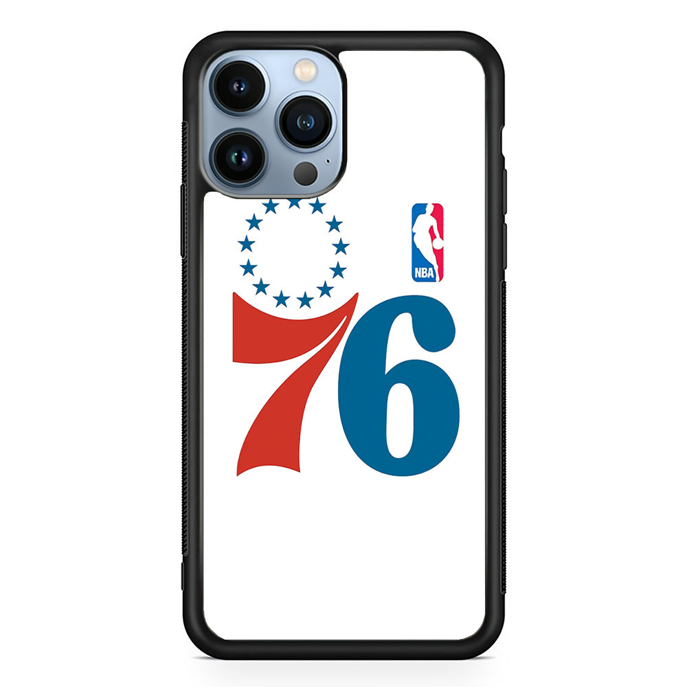 Philadelphia 76ers White iPhone 14 Pro Case